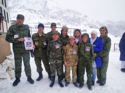 В МКОУ «Нахадинская СОШ» прошло мероприятие посвященное празднику - Дню защитника Отечества «Есть такая профессия – Родину защищать»